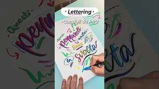 TUTORIAL LETTERING AVANZATO ✨️ #calligrafia #lettering