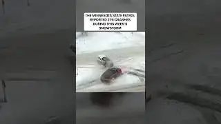 Crash compilation as Minnesota&rsquo;s snowstorm causes 276 crashes