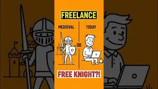 Why Is It Called 'Freelance'? #shorts #freelance #stickmananimation