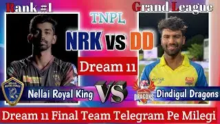 TNPL NRK vs DD Dream 11 Final Team Prediction, Game Changer 11