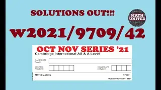 CAMBRIDGE INT'L A&AS LEVEL MATH | OCT NOV  2021 | 9709/42/O/N/21 MECHANICS 1 / ALL QUESTIONS  1 -7