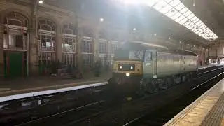 D 1924 Class 47 Crewe Diesel Depot Train Passing Through Preston Railway Station Northern