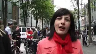 Dunsmuir Separated Bike Lane - Opening Day