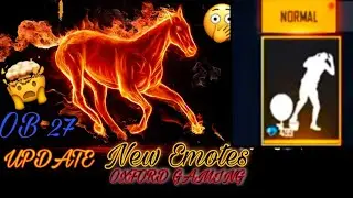Upcoming Emotes and Animation || Free Fire || OB27 Update