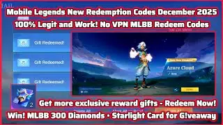 6 новых промокодов для Mobile Legends от 19 декабря 2025 г. - Новое обновление промокодов MLBB! А...