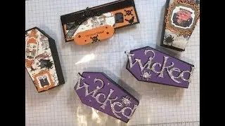 Halloween Coffin Box Treats and Treat Bag