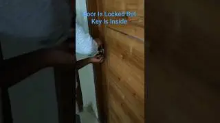 Door locked. Key inside.Bachelor life at its peak 🔐😂.Problem ochina&hellip;Friends unte solution untadi 😄🔑&rdquo;