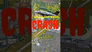 London Plane Crash💥 Beechcraft B200 ✈️ #planecrash #beechcraft #london