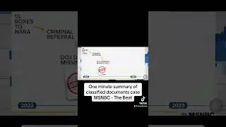 Classified Documents Case -    One Minute Summary. #trump