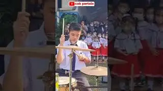 BENDERA - COKELAT || COVER DRUM PENAMPILAN ANAK SMP SERU!!! #shorts