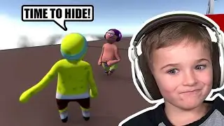 SPONGEBOB & PATRICK Epic HIDE and SEEK in HUMAN FALL FLAT