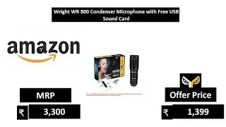 Wright WR 800 Condenser Microphone with Free USB Sound Card