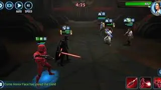 SWGOH Arena : Supreme Leader Kylo Ren vs Galactic Legends Rey