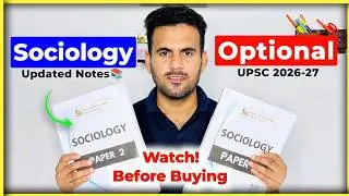 Best Sociology Optional Notes For UPSC 2026-27🔥| Sleepy Classes Sociology Optional Notes Review