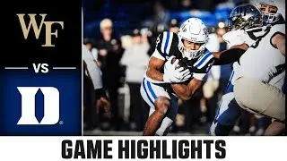 Wake Forest vs. Duke Game Highlights | 2025-26 ACC Football