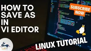 How to do save as in linux vi editor | vi tutorial | Linux tutorial for beginners