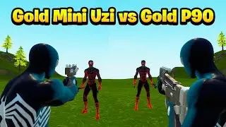 Gold Mini Uzi vs the Gold P90 😱
