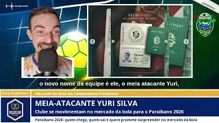 Yuri Silva, Meia Atacante do Sousa, o Mercado da Bola do Campeonato Paraibano 2026