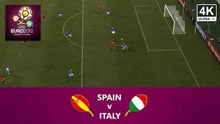 FIFA 12 EURO 2012 Gameplay | Spain vs Italy Matchday 1 | 4K 60FPS
