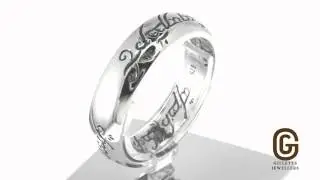 Official Lord of the Rings Oxidised Silver Ring