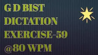 G D BIST DICTATION 