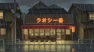 Misty Harajuku Tea House Dusk Lofi Hip Hop | Warm City Ambience for Relax