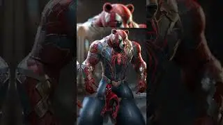 Avengers But Bear Version sing simpapa polyubila #short #shorts #avengers #reels #superhero