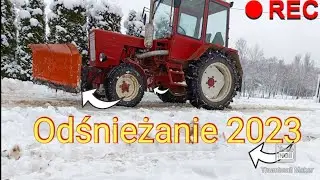 Odśnieżanie 2023 t25 w akcji