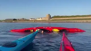 My second, extended paddle  sweep roll, of the year in Thurso Bay on June 2023.