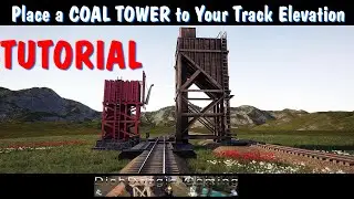 PLACE A COAL TOWER TO YOUR TRACK ELEVATION IN RAILROADS ONLINE