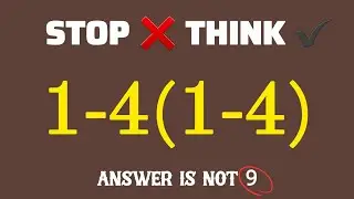 Very Tricky Math Challenge That 98% Get This WRONG!#pemdas 