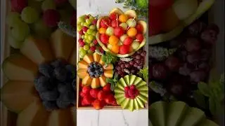 Easy Fruit Platter Ideas | Stunning Party Sancks Inspiration 🍓🍍#shorts