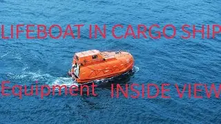 Lifeboat in cargo ship