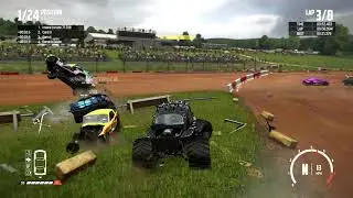 Wreckfest Insane Lunatic Dirt figure 8 race in the Bugzilla