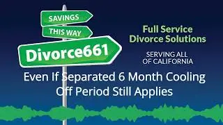6 Month Cooling Off Period Still Applies Even If Separated