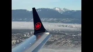 Jan-19-2026 Air Canada AC548 (C-FSLU) B737-MAX8 Vancouver Airport Takeoff