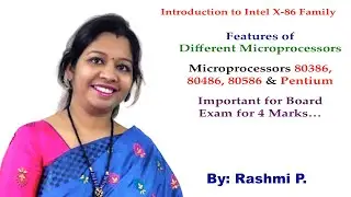 Features of Pentium, 80386,80486,80586 Microprocessors || Lecture 03 || Difference in All Processors