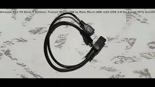 Amazon Fire TV Stick Y Splitter Female Micro USB to Male Micro USB with USB 2 0 for Input/OTG Device