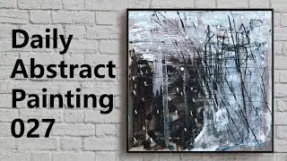 Abstract Art | Beginner Acrylic Painting | Daily Challenge 027