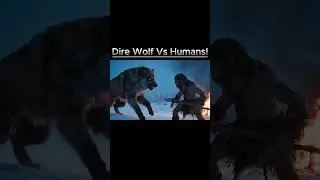 Ice Age Terror: Dire Wolf Attacks Early Humans!