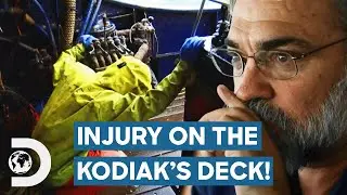 Slippery Decks Leads To Crippling Spinal Injury On The Kodiak! | Deadliest Catch