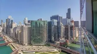 Апартаменты Wolf Point West-02 с 1 спальней и балконом, вид на реку