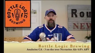 Beer Review Bottle Logic 3 On the Tree Nectarine Ale - Buffalo Bills - Pop Darts - Bloopers