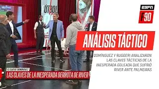 ¡Imperdible análisis táctico de #Domínguez y #Ruggeri sobre la goleada de #Palmeiras ante #River!