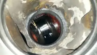 Installation cylinder Liner of engine Yanmar 6HAL #engine #cylinderblock #liner #overhauling #yanmar