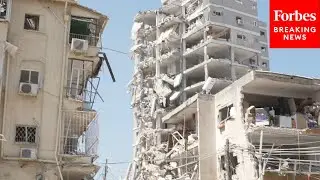 Footage Captures Major Damage Caused By Iranian Missile Strike In Bat Yam, Israel