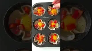 Breakfast Egg Muffins😍 #breakfast #healthybreakfast #eggmuffins #easybreakfast