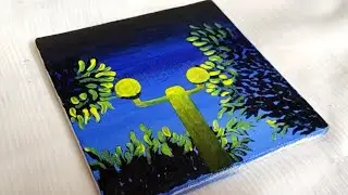 Acrylic painting  #easypaintingtutorial #stepbystep #forbegineers #artwithbarsha