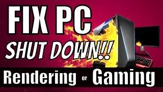 Как предотвратить перегрев и выключение ПК | Рендеринг + Игры! (2019) Windows 10