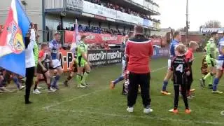 Eastmoor Dragons walk on with Wakefield Wildcats slo mo